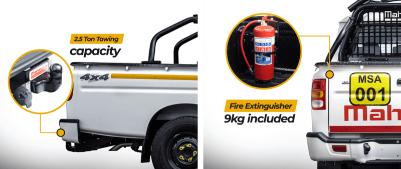 Mahindra Pik Up Mining Spec: Special Features of the Mining Edition