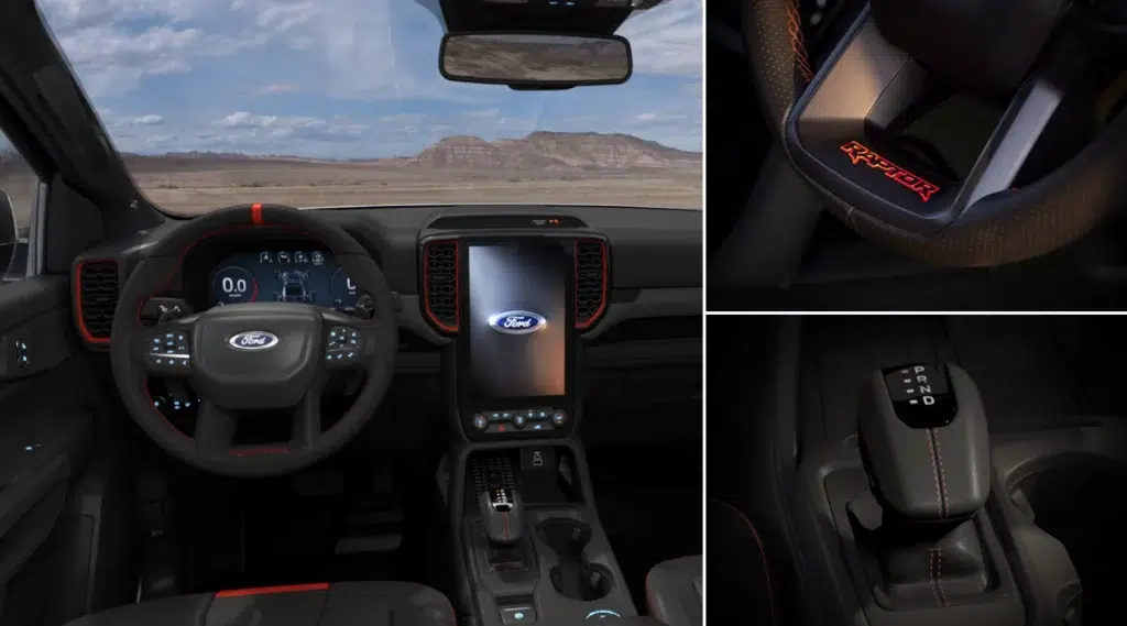 FORD RANGER 3.0 V6 BI TURBO ECOBOOST RAPTOR 4X4 B6 A/T - Interior View